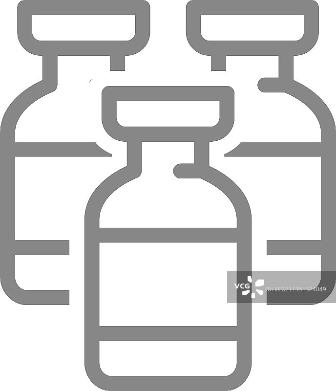 医疗疫苗批量生产线图标图片素材