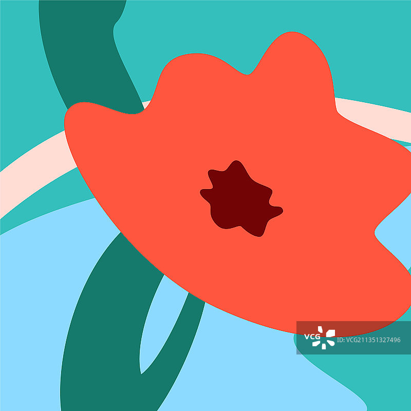 抽象简约现代花卉背景图片素材