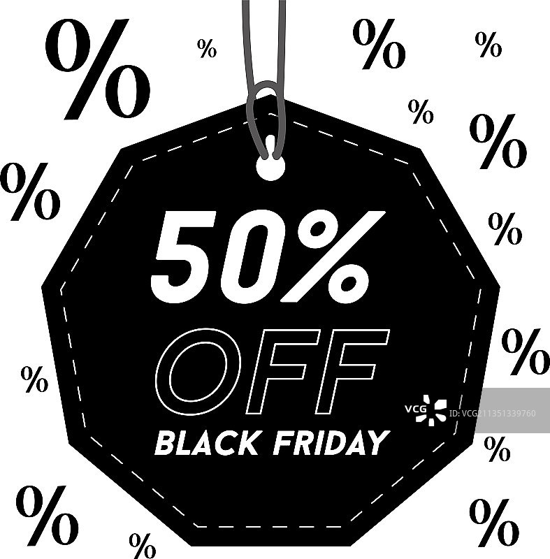 黑色星期五的票券图片素材