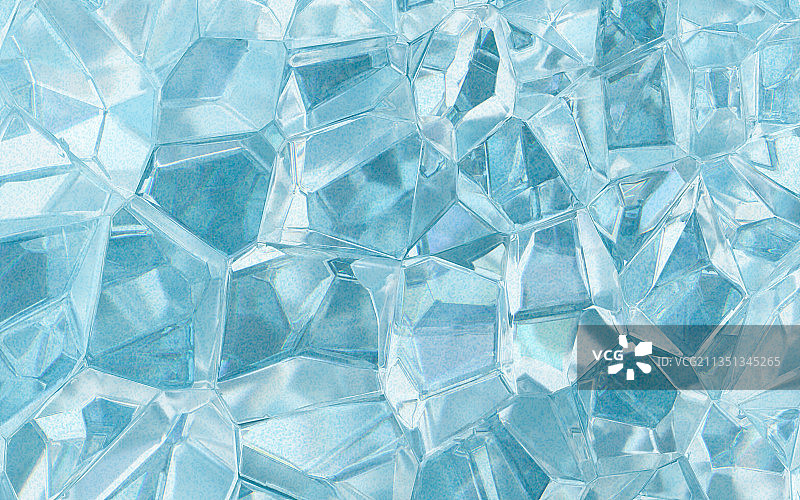 碎裂的玻璃 3D渲染图片素材