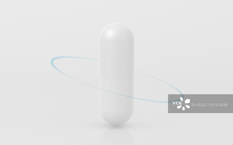 药物胶囊 3D渲染图片素材