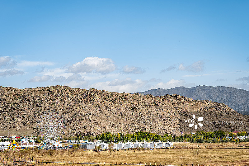 新疆阿勒泰可可苏里秋天风光图片素材
