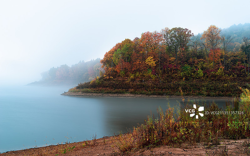 湖光山色图片素材