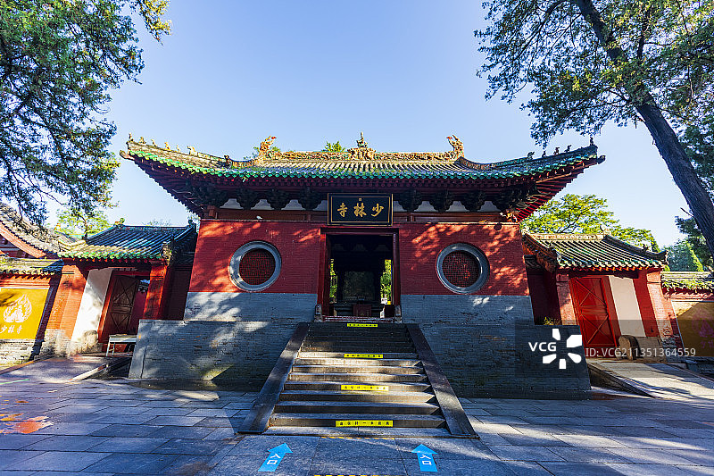 中国河南省郑州登封少林寺图片素材