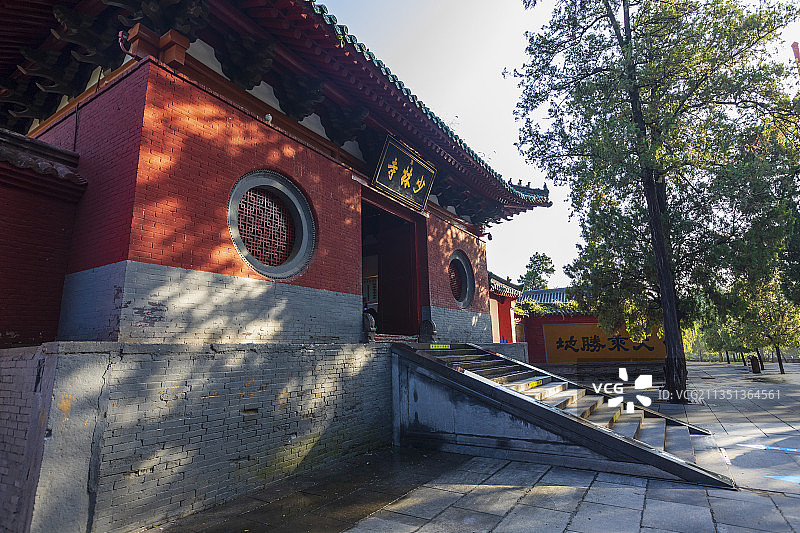 中国河南省郑州登封少林寺图片素材