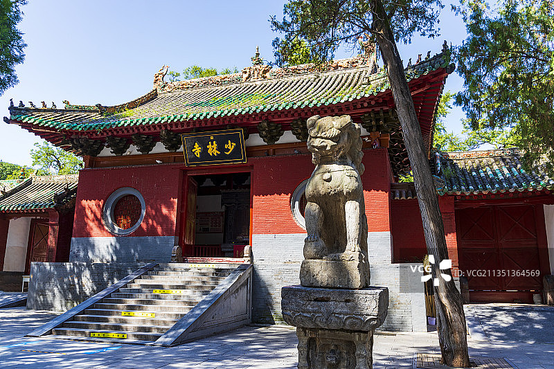 中国河南省郑州登封少林寺图片素材