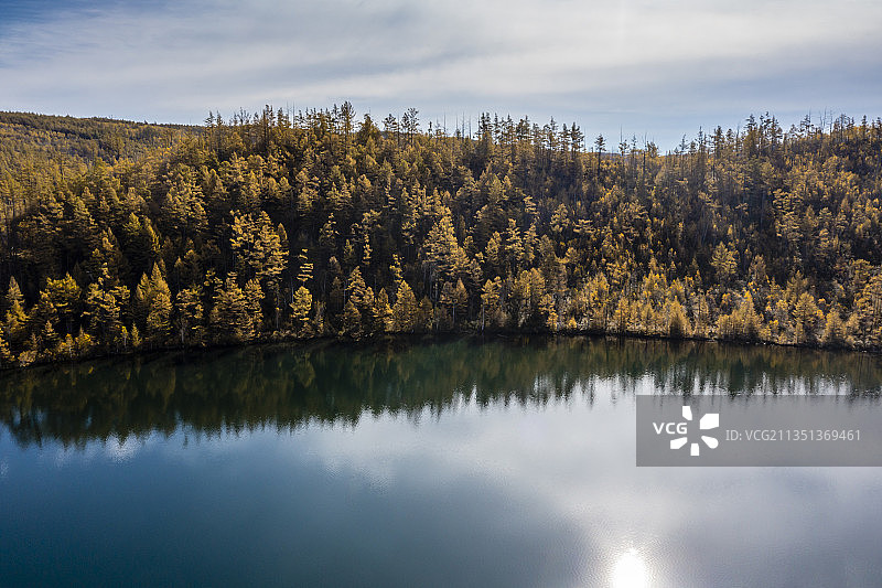 阿尔山国家森林公园驼峰岭天池图片素材