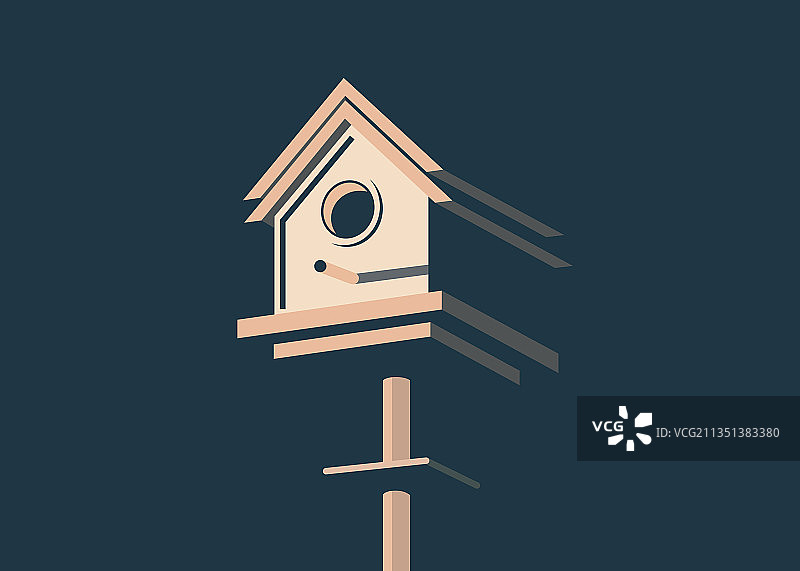 极简主义现代鸟笼图片素材