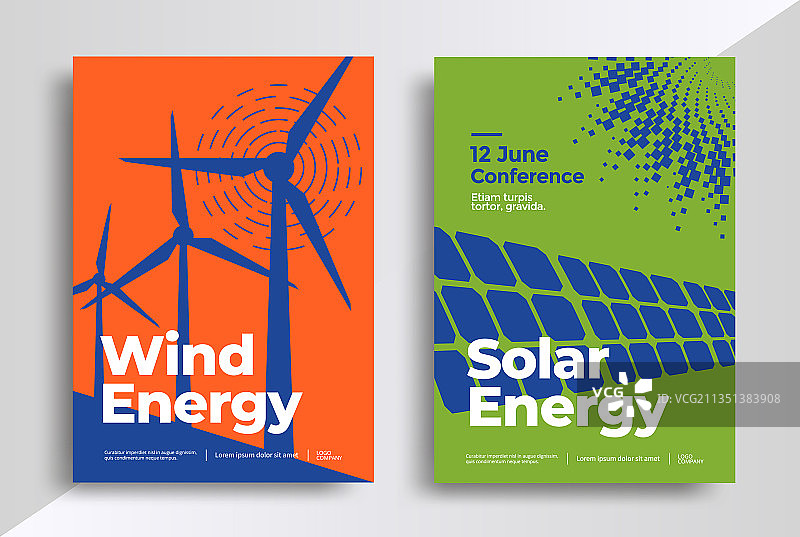 风能和太阳能海报图片素材