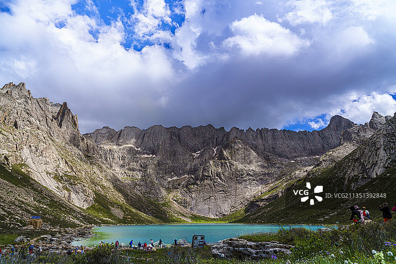 扎尕尔措图片素材