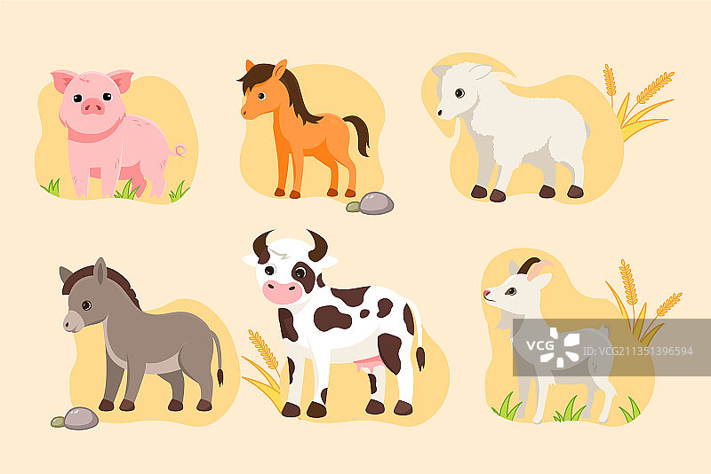农场动物合集图片素材