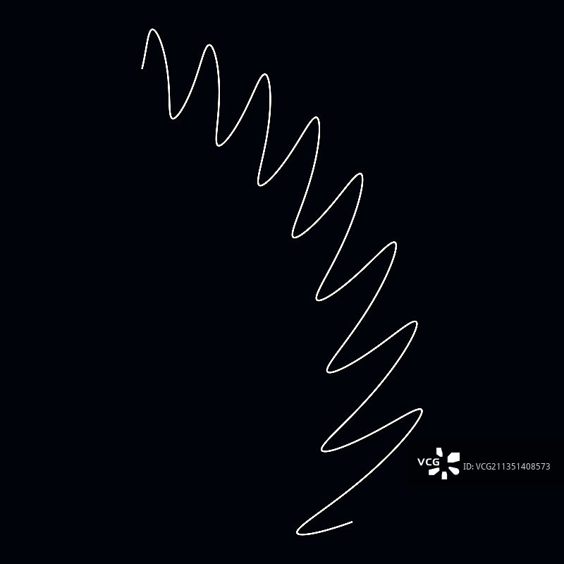 波浪起伏曲线弧形效果图片素材