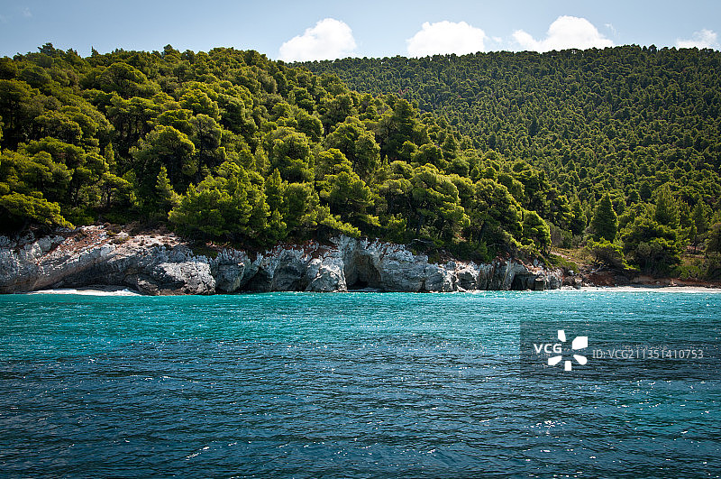 希腊斯科派洛斯岛海景风光图片素材