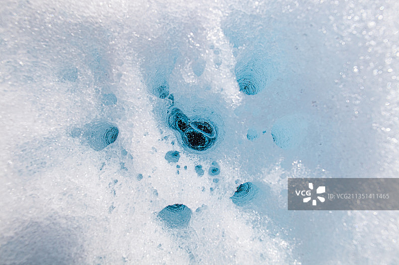 挪威吕恩根市的冰面俯视角度照片图片素材