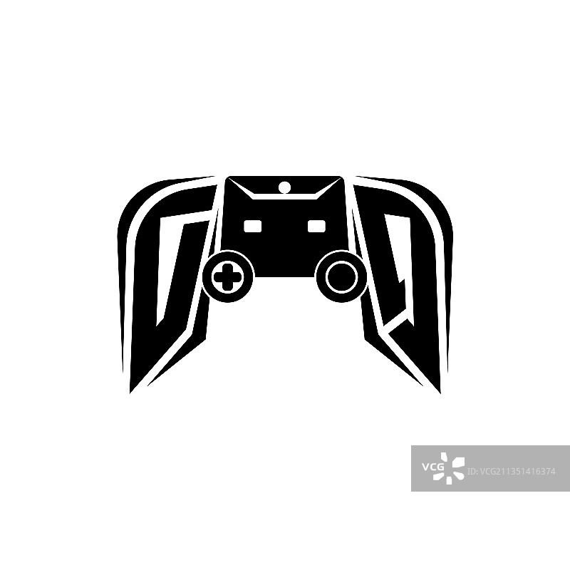 DQ字母游戏主机标志图片素材