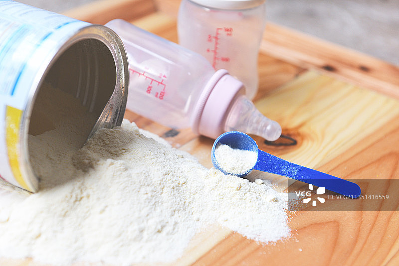 桌上面粉特写图片素材
