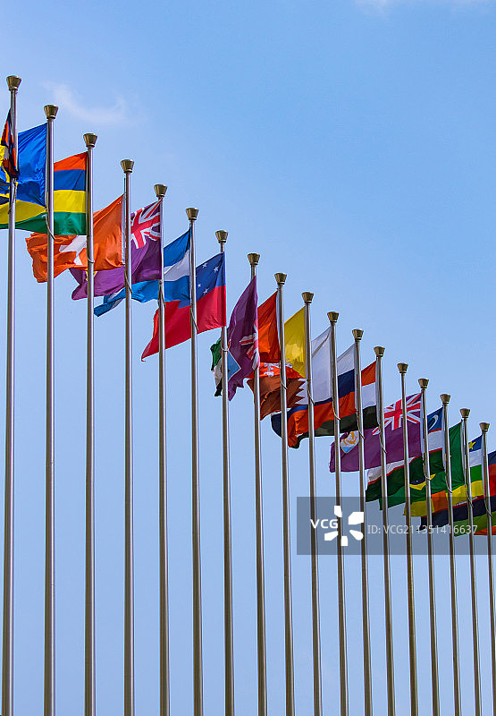 世博会各个国家的国旗图片素材
