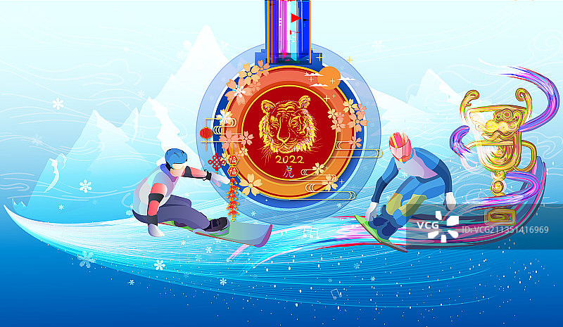 单板滑雪滑雪运动运动竞技项目在春节进行图片素材