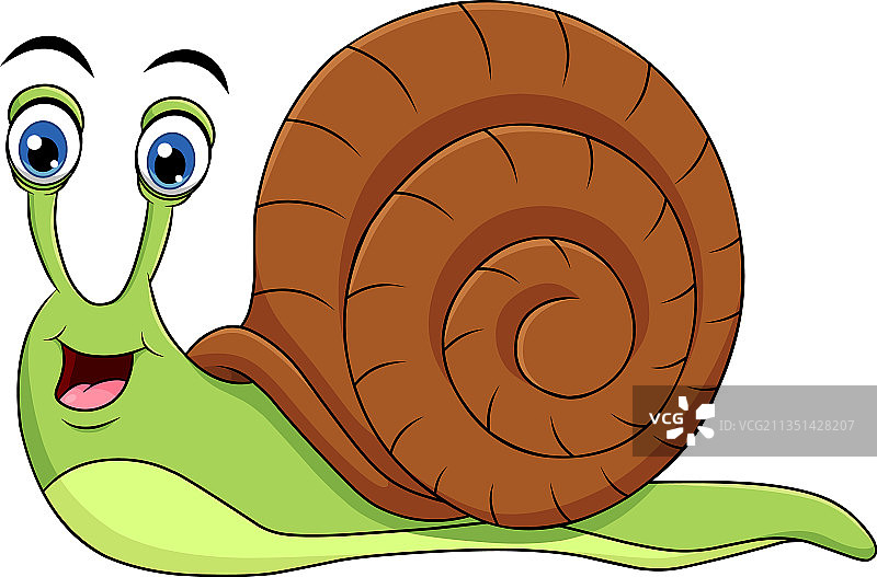 可爱的卡通蜗牛图片素材