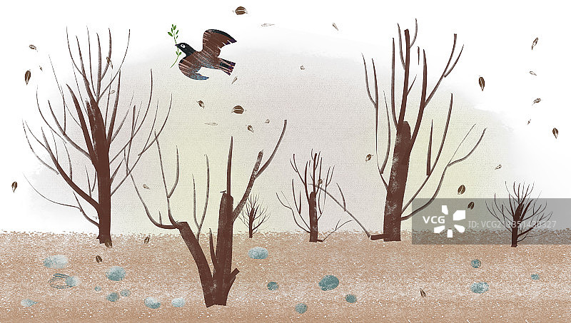 环境保护插画背景图片素材