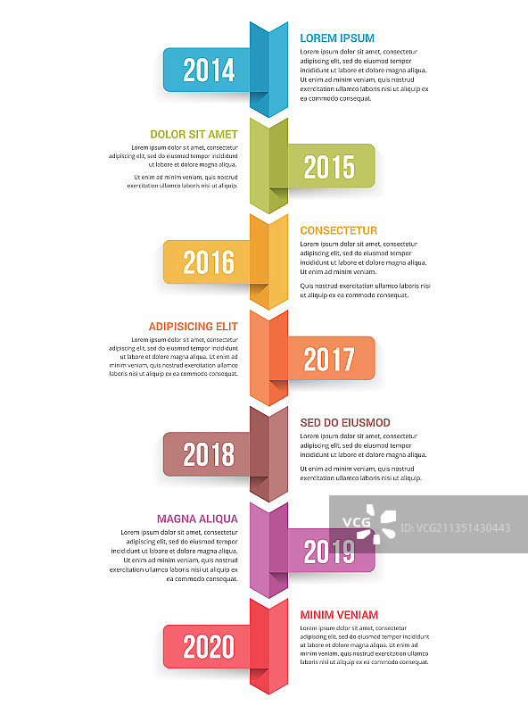 时间轴信息图图片素材