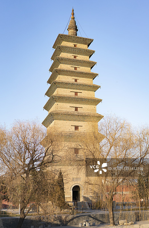 正定开元寺须弥塔图片素材