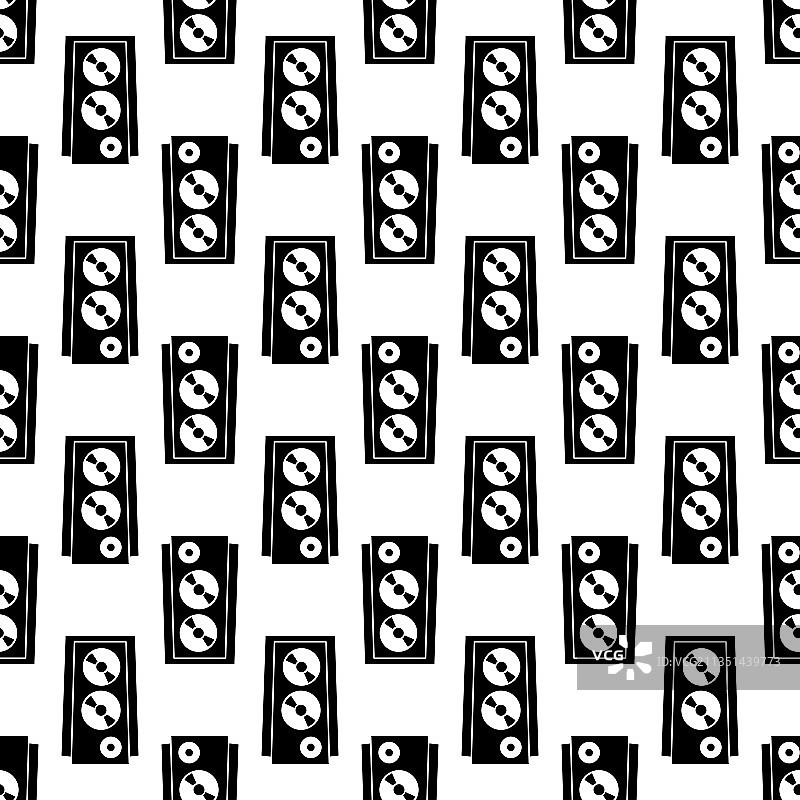 音乐会扬声器无缝图案图片素材