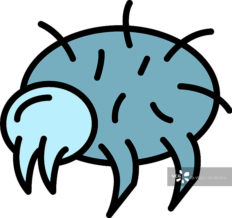 狂野螨虫轮廓图标图片素材