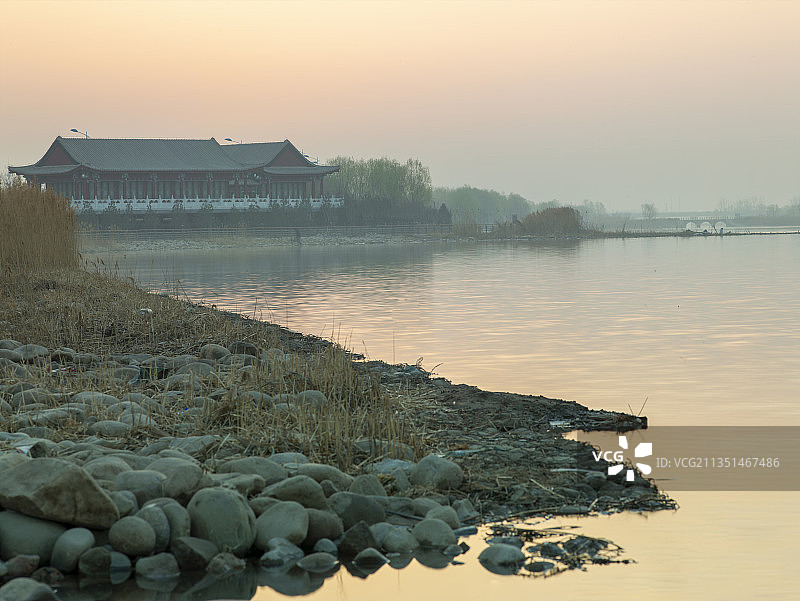 河北省石家庄市城市园林建筑风光图片素材
