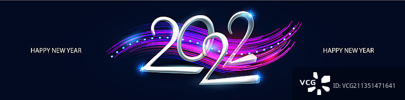 2022新年快乐优雅圣诞节图片素材