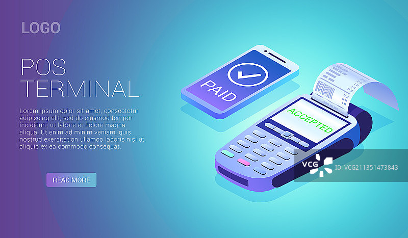 2.5D移动支付POS终端 - 无卡支付图片素材