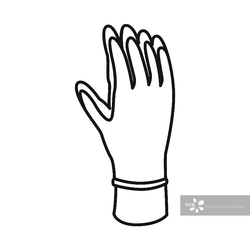 手套和手部图标设计图片素材