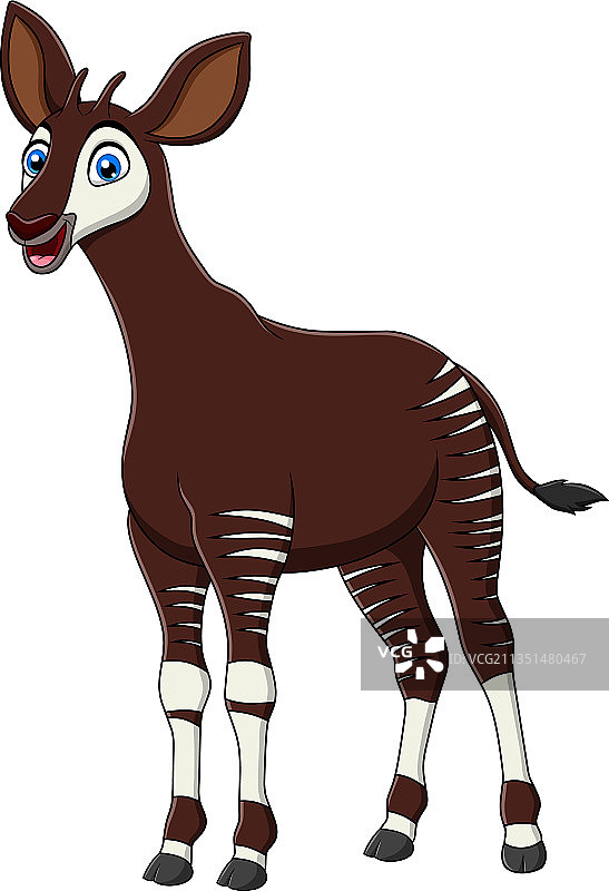 可爱的㺢㹢狓卡通动物图片素材