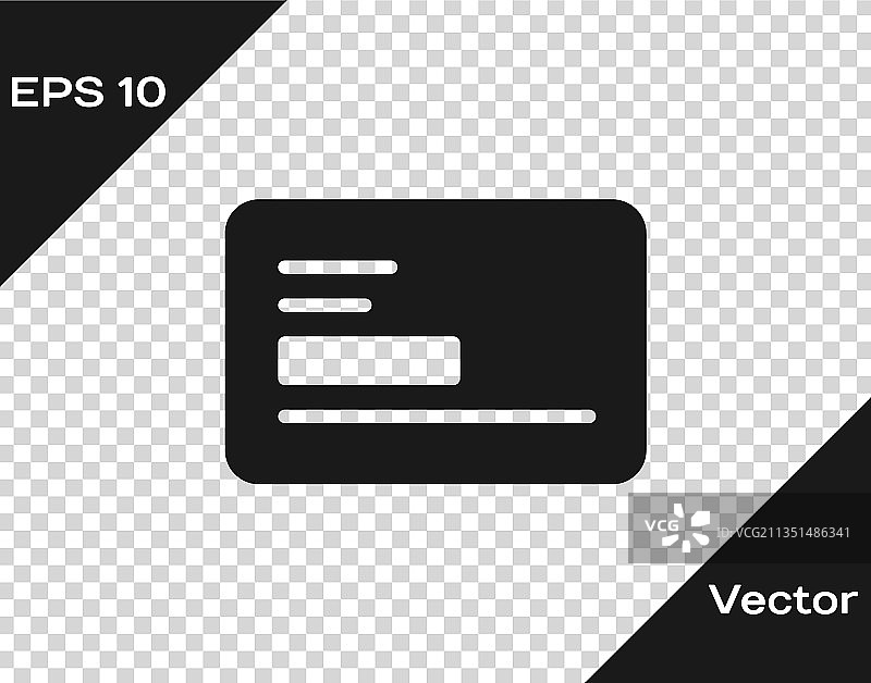 黑色名片商务卡图标图片素材