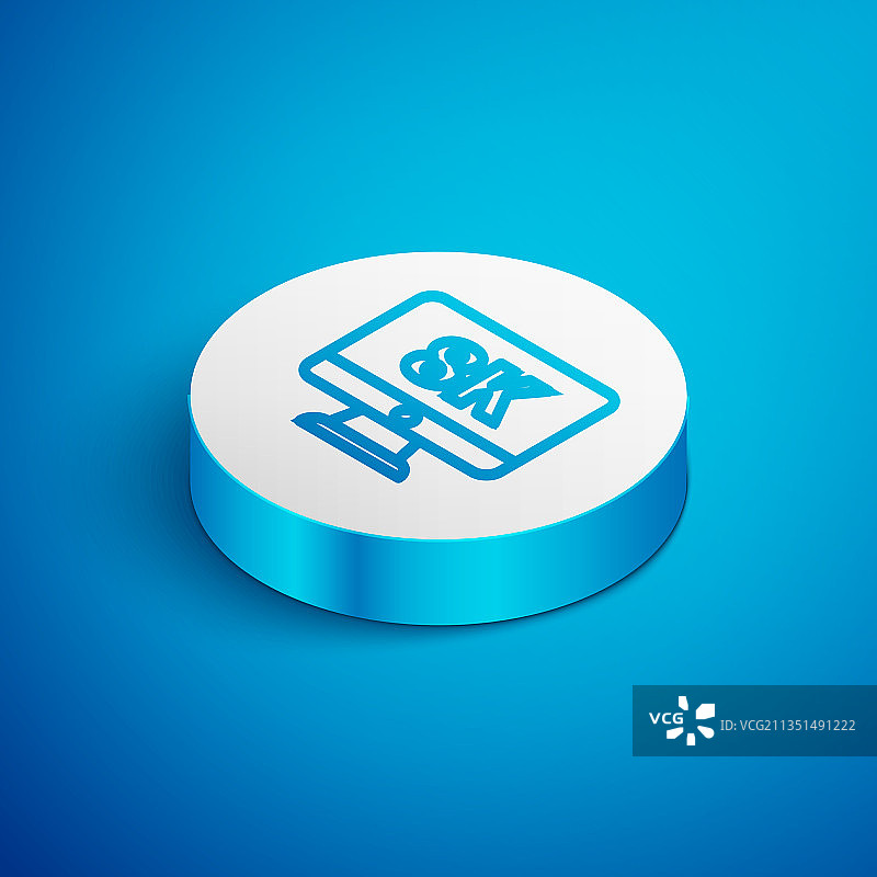 2.5D线条8K电脑显示器图片素材