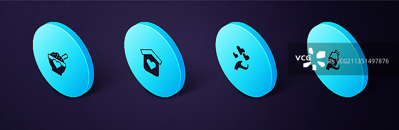 2.5D捐赠水手捧红心图标图片素材