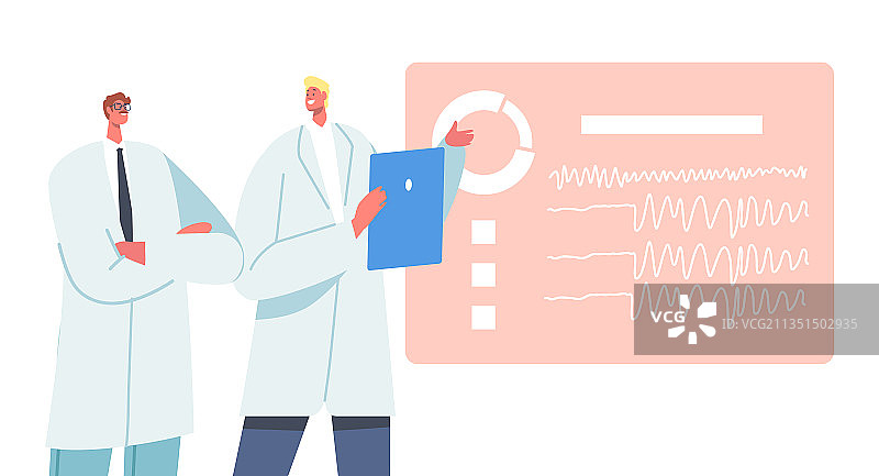 男医生角色学习大脑图片素材
