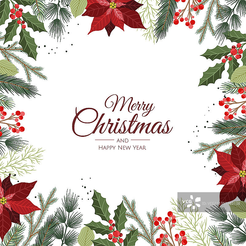 冬季森林树枝构图图片素材