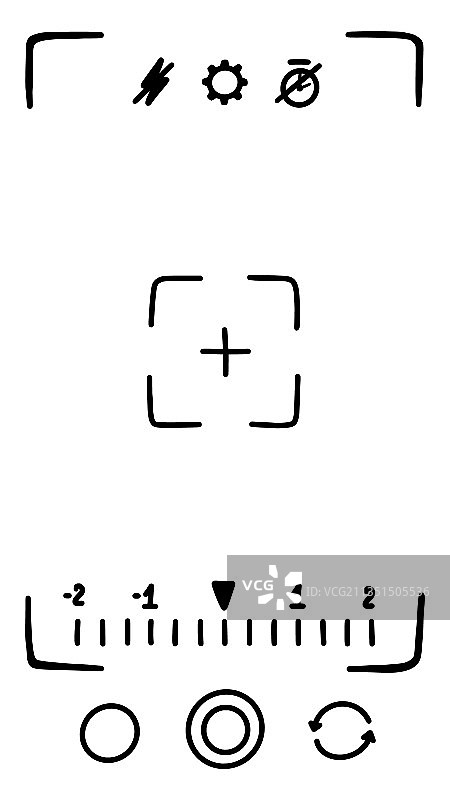 智能手机相机取景器图片素材