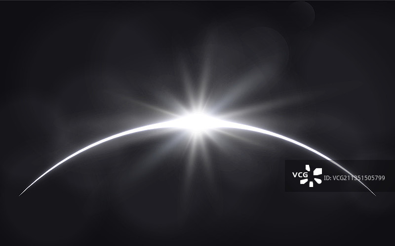 黑暗背景星球上的日环食图片素材