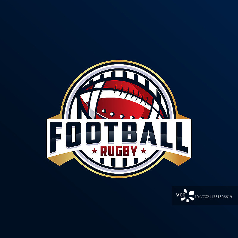 橄榄球俱乐部Logo设计图片素材