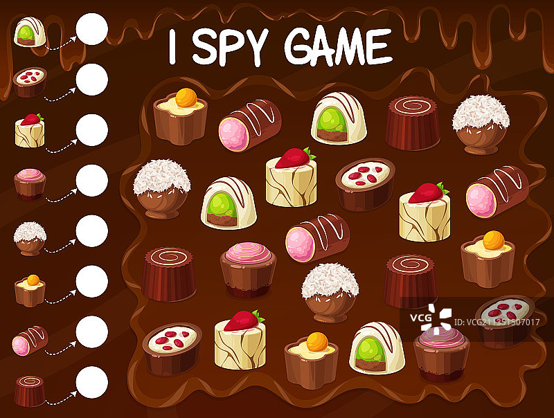 巧克力松露坚果糖果游戏图片素材