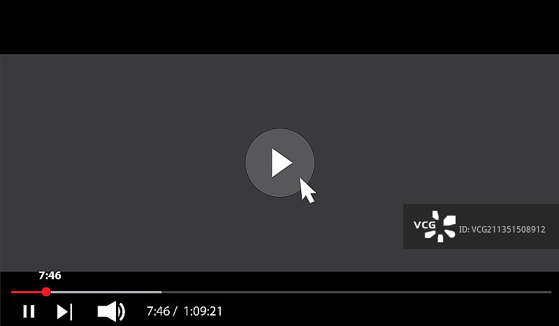 视频播放器界面图片素材