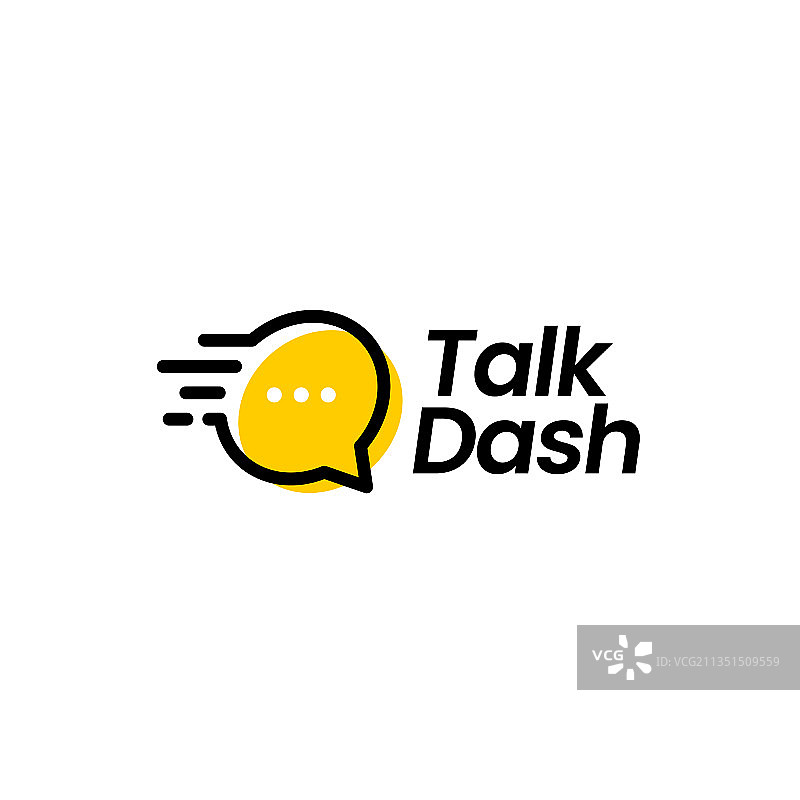 对话短划线Logo图标图片素材