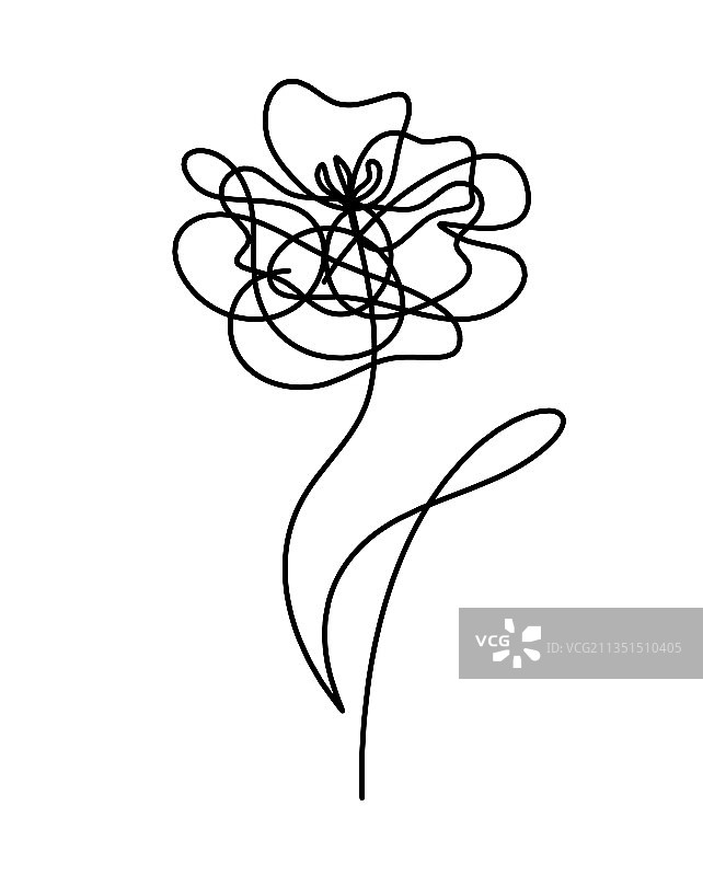 水彩抽象线条画图片素材