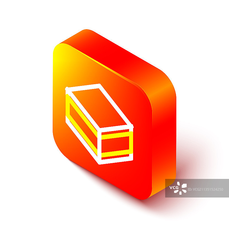 2.5D线条布朗尼巧克力蛋糕图标图片素材