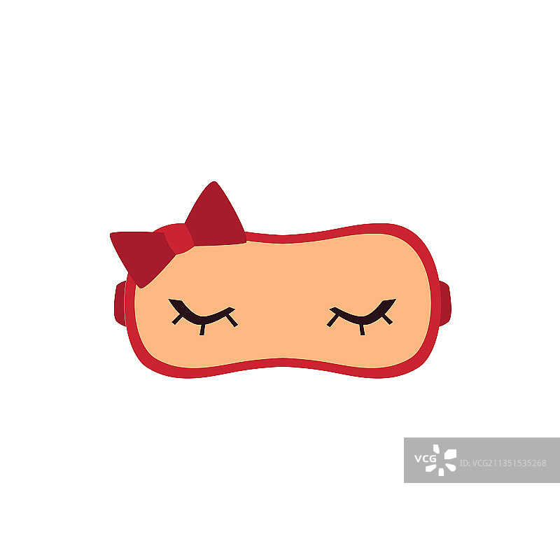 带睫毛的闭眼睡眠眼罩图片素材