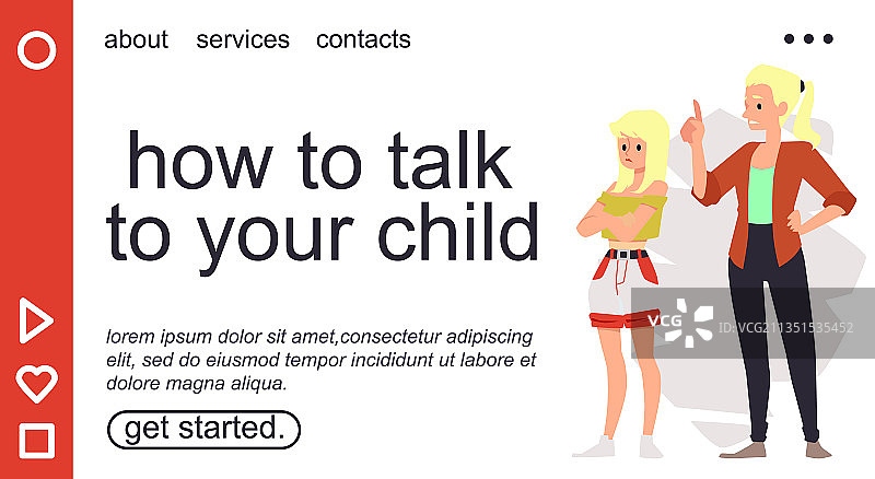 家庭治疗与咨询网站模板图片素材