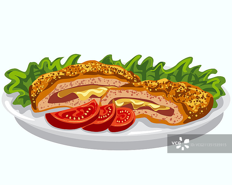 炸猪排图片素材