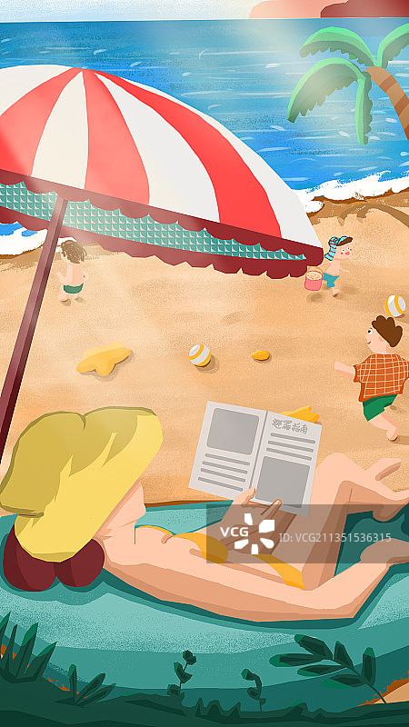 沙滩图片素材
